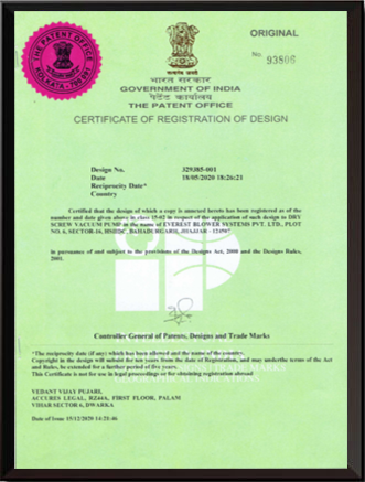 Honours visualization related to dry screw pumps