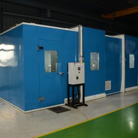 Vacuum system testing room