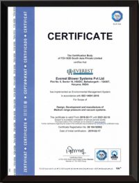 ISO 14001 2015 certification representation